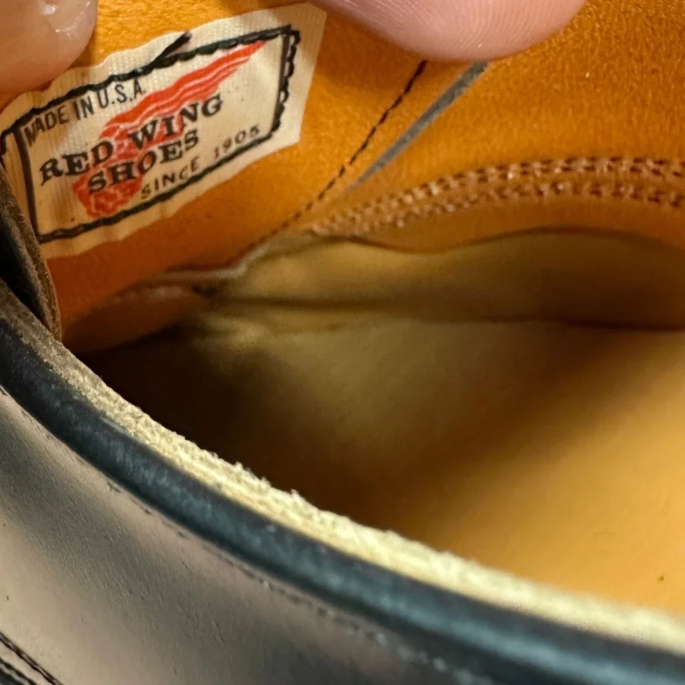 NOS Red Wing 2235 Moc Toe Steel Toe Oxfords Size 11.5A USA 1970s Version SB